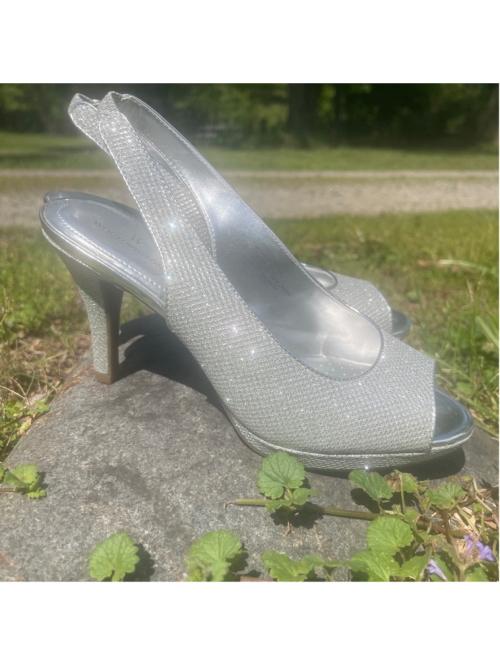 Worthington size 7M Formal Slingback Peep-toe Heels